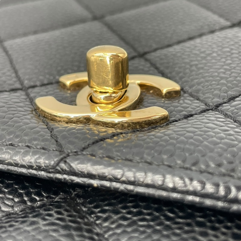 激レア！未使用品★ビンテージ CHANEL★ハンドバッグ 極美 シャネル CHANEL ケリー型 ハンドバッグ A12397 7番台 ブラック