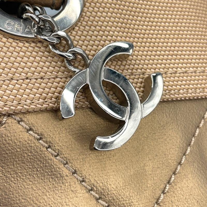 シャネル CHANEL パリピアリッツPM A34208 11番台 ゴールド SV金具 コーティングキャンバス レディース ハンドバッグ