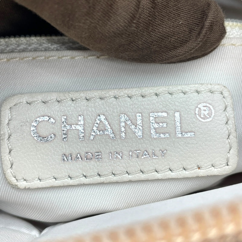 シャネル CHANEL パリピアリッツPM A34208 11番台 ゴールド SV金具 コーティングキャンバス レディース ハンドバッグ