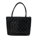 シャネル CHANEL 復刻トート A01804 ブラック SV金具 キャビアスキン レディース ハンドバッグ