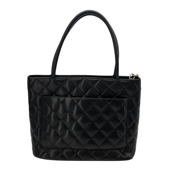 シャネル CHANEL 復刻トート A01804 ブラック SV金具 キャビアスキン レディース ハンドバッグ