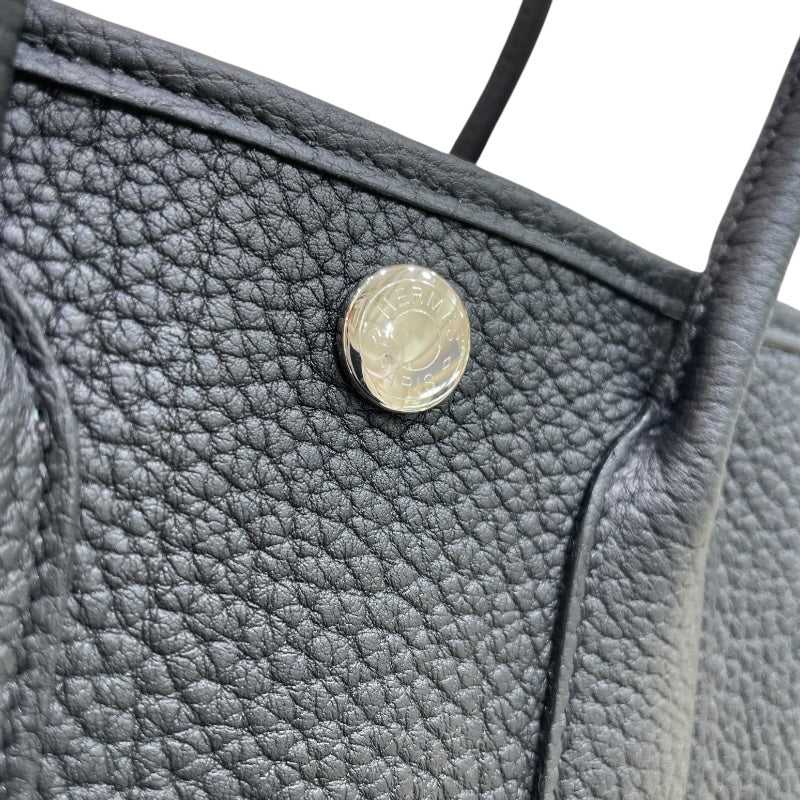 エルメス HERMES ネオガーデン23 W刻 ブラック シルバー金具 ネゴンダ　 レディース ハンドバッグ