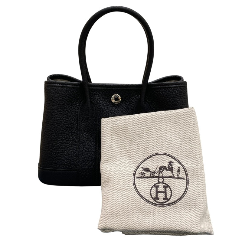 エルメス HERMES ネオガーデン23 W刻 ブラック シルバー金具 ネゴンダ　 レディース ハンドバッグ