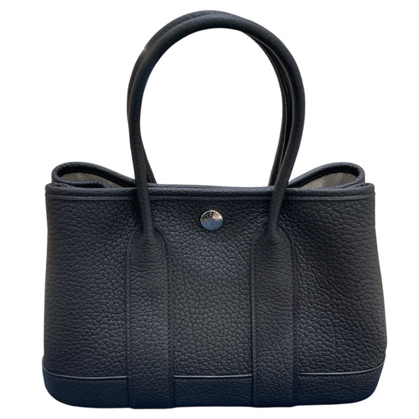 エルメス HERMES ネオガーデン23 W刻 ブラック シルバー金具 ネゴンダ　 レディース ハンドバッグ
