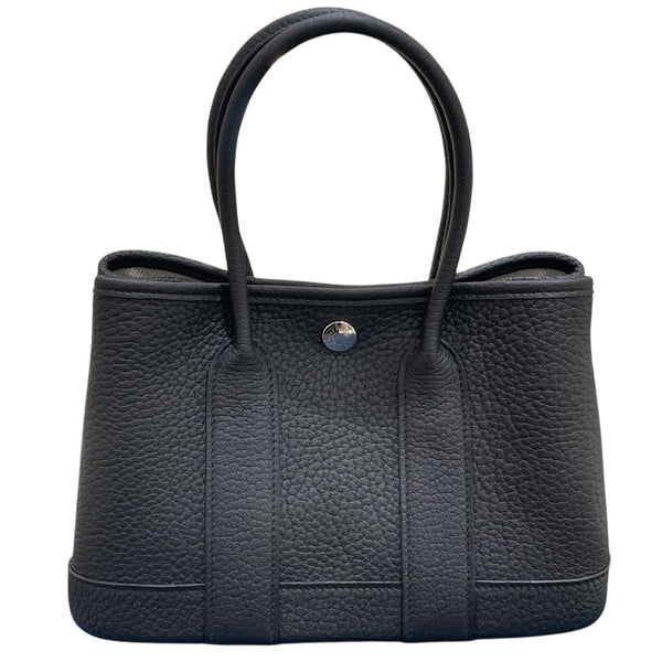 エルメス HERMES ネオガーデン23 W刻 ブラック シルバー金具 ネゴンダ　 レディース ハンドバッグ