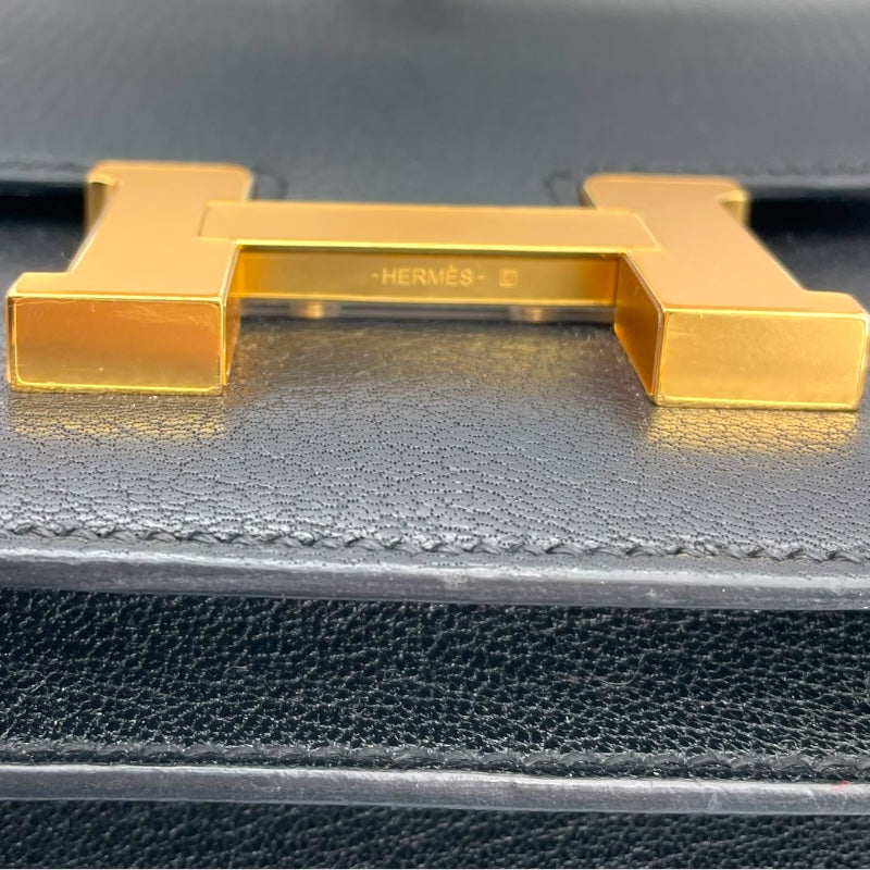 エルメス HERMES コンスタンス3 ミニ B刻 ブラック GD金具 シェーブル レディース ショルダーバッグ