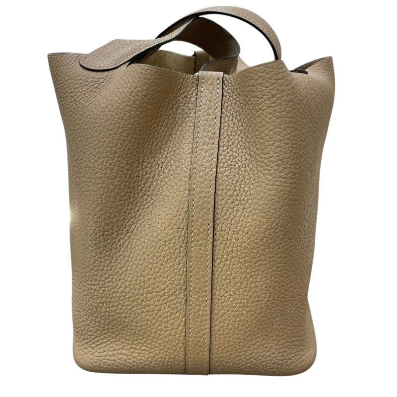 エルメス HERMES ピコタンロックMM Z刻 トレンチxシルバー金具 トリヨン レディース ハンドバッグ