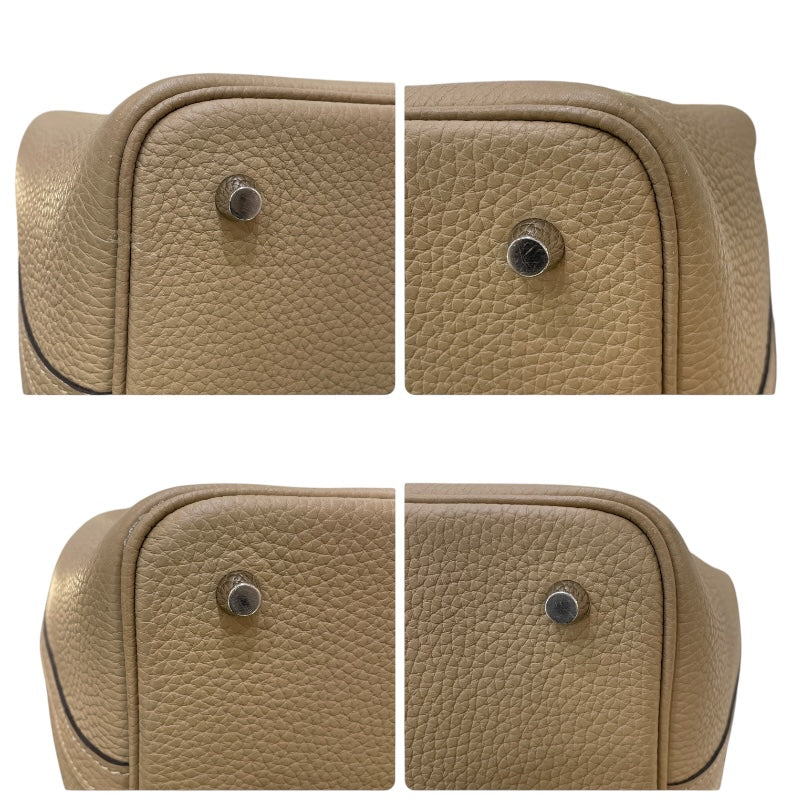 エルメス HERMES ピコタンロックMM Z刻 トレンチxシルバー金具 トリヨン レディース ハンドバッグ