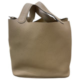 エルメス HERMES ピコタンロックMM Z刻 トレンチxシルバー金具 トリヨン レディース ハンドバッグ