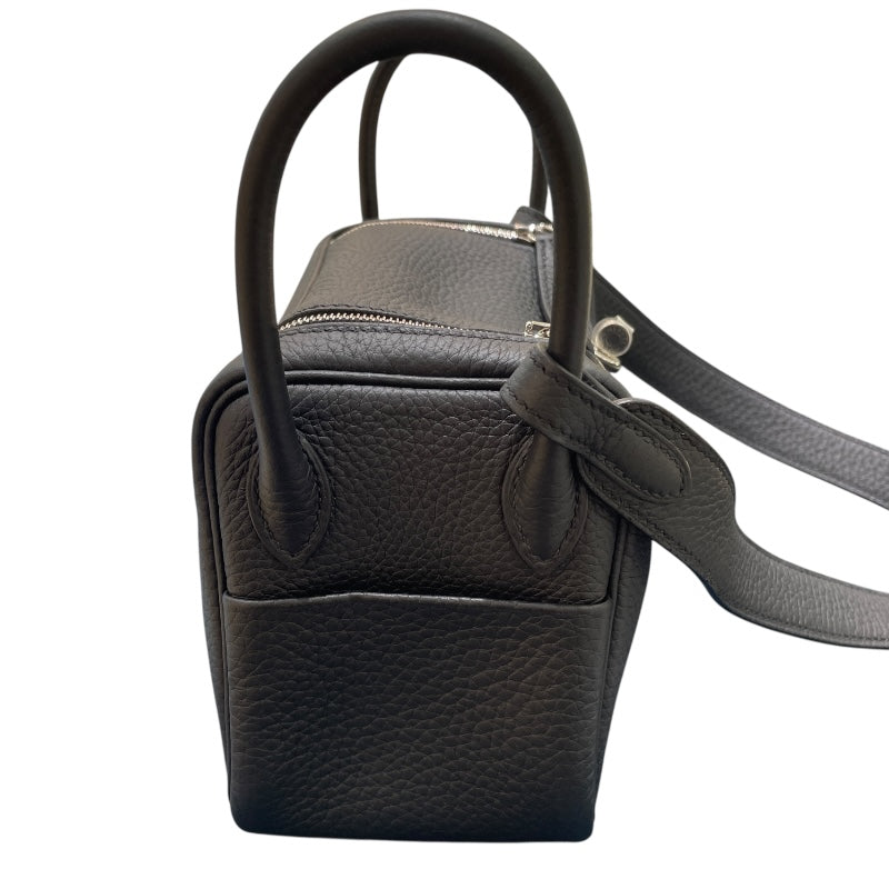 エルメス HERMES リンディミニ K刻印 ブラック シルバー金具 トリヨンクレマンス レディース ショルダーバッグ