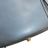 エルメス HERMES ピコタンロックMM　トレサージュ D刻 ブルーノール・ルージュ・ゴールド/SV金具 エプソン レディース ハンドバッグ