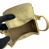 エルメス HERMES リンディミニ ヴェルソ W刻 ジョーヌミルトン/クレ SV金具 トリヨン レディース ショルダーバッグ