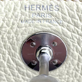 エルメス HERMES リンディミニ ヴェルソ W刻 ジョーヌミルトン/クレ SV金具 トリヨン レディース ショルダーバッグ