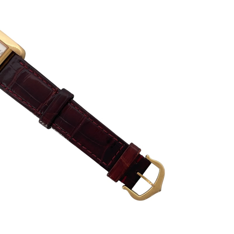 カルティエ Cartier タンクアングレーズ SM WJTA0007 ピンクゴールド K18PG レディース 腕時計