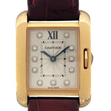 カルティエ Cartier タンクアングレーズ SM WJTA0007 ピンクゴールド K18PG レディース 腕時計