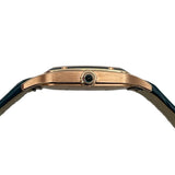カルティエ Cartier サントスデュモン LM ブルーラッカー WGSA0098 ブルーラッカー K18PG 手巻き メンズ 腕時計