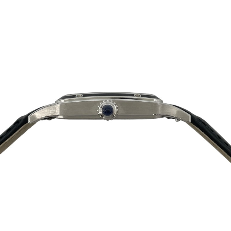 カルティエ Cartier サントス デュモン LM WSSA0046 ブラック SS/革ベルト メンズ 腕時計