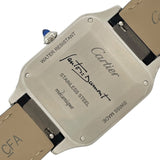 カルティエ Cartier サントス デュモン LM WSSA0046 ブラック SS/革ベルト メンズ 腕時計