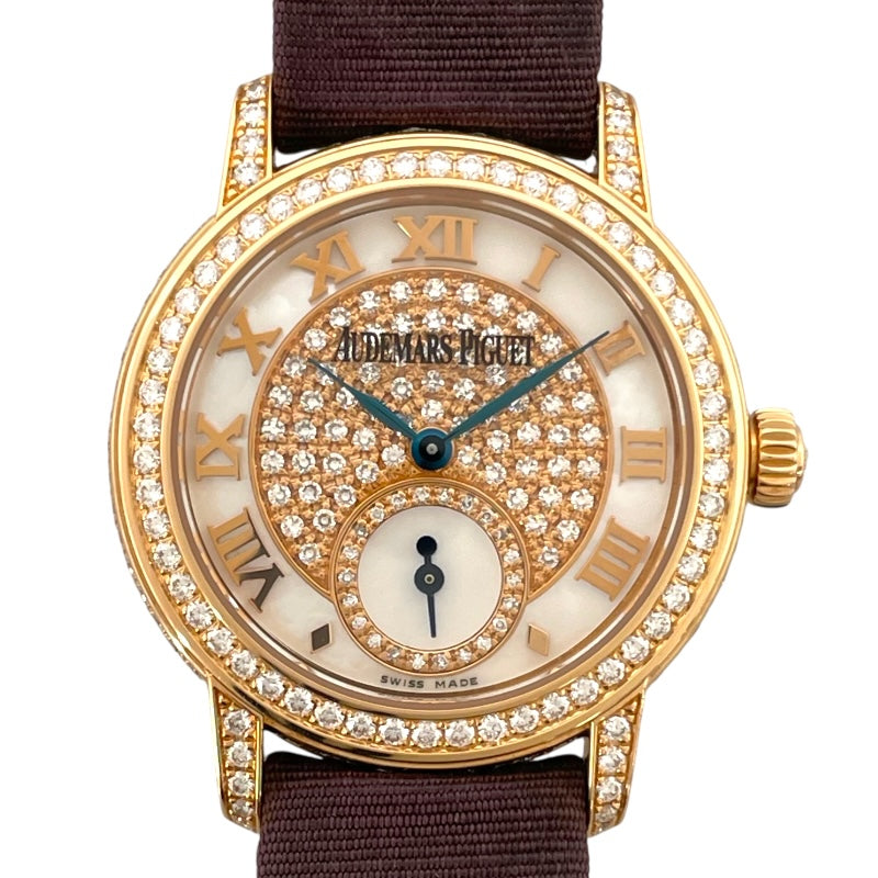 オーデマ・ピゲ AUDEMARS PIGUET ジュールオーデマ ホワイトシェルダイヤ 77229OR.ZZ.A08 ホワイトシェル K18PG 手巻き レディース 腕時計
