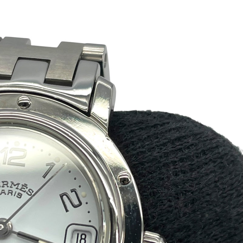エルメス HERMES クリッパー CL4.210 ホワイト SS クオーツ