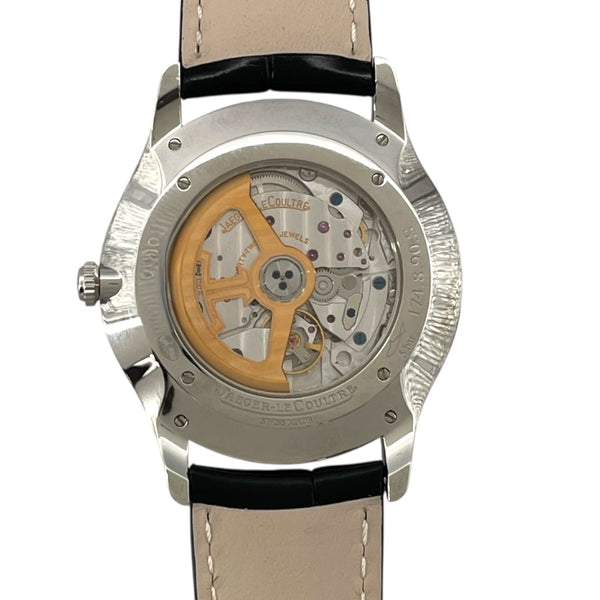 ジャガー・ルクルト JAEGER-LE COULTRE マスターグランドウルトラスリム スモールセコンド Q1358480 ブルー SS×革ベルト（社外） 自動巻き メンズ 腕時計