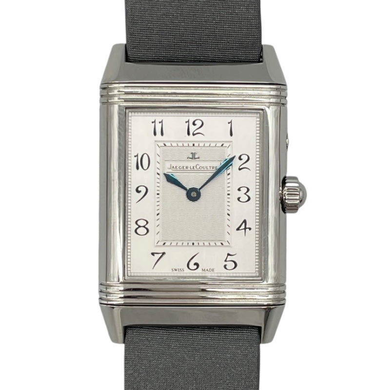 ジャガー・ルクルト JAEGER-LE COULTRE レベルソ デュエット デュオ Q2698420(269.8.54) ホワイト SS/革ベルト 手巻き レディース 腕時計