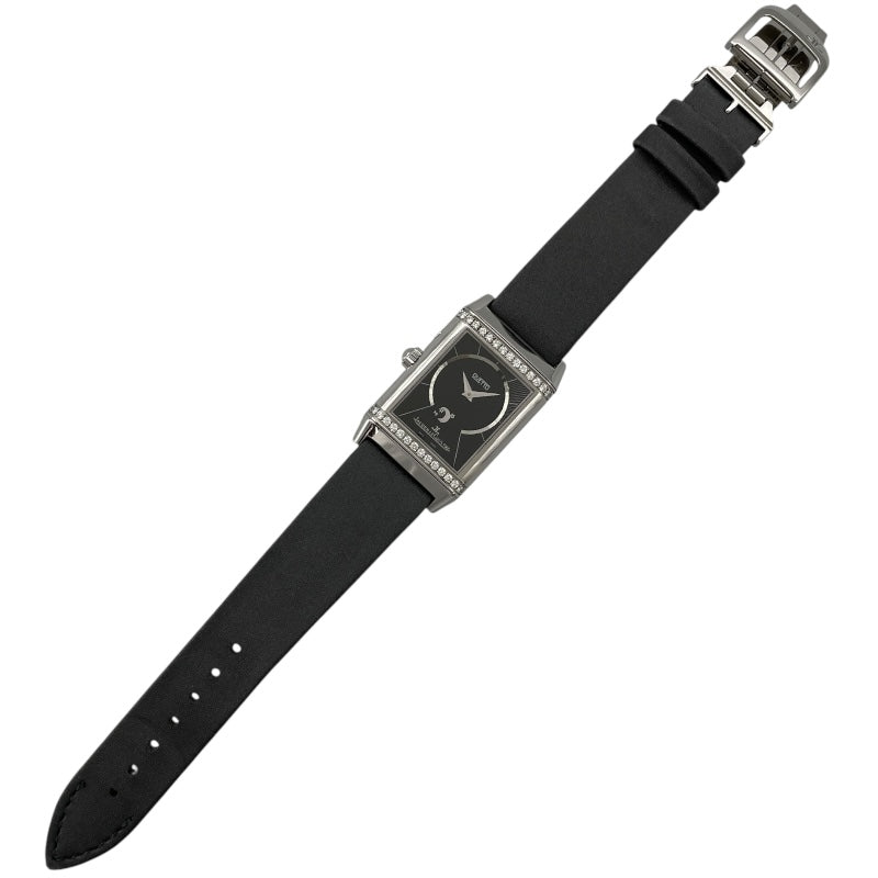 ジャガー・ルクルト JAEGER-LE COULTRE レベルソ デュエット デュオ Q2698420(269.8.54) ホワイト SS/革ベルト 手巻き レディース 腕時計