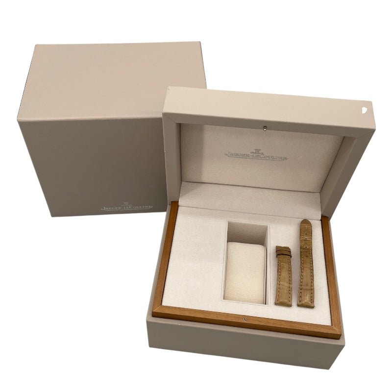 ジャガー・ルクルト JAEGER-LE COULTRE レベルソ デュエット Q2662420(266.2.44) ホワイト K18PG×革ベルト（社外） 手巻き レディース 腕時計
