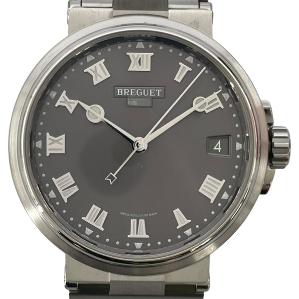 ブレゲ Breguet マリーン5517 3517TI/G2/TZ0 グレー チタン 自動巻き メンズ 腕時計