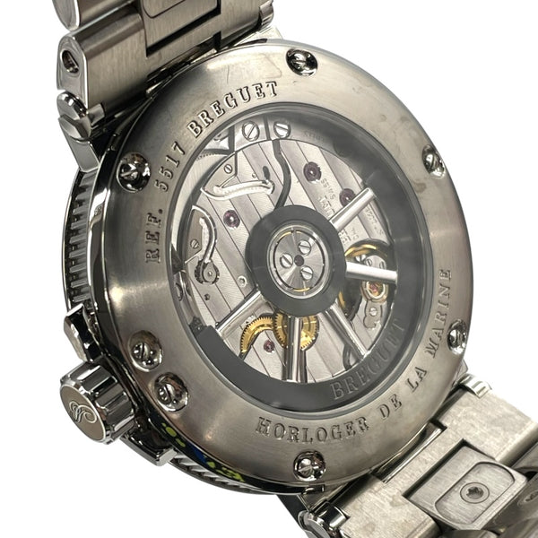 ブレゲ Breguet マリーン5517 3517TI/G2/TZ0 グレー チタン 自動巻き メンズ 腕時計
