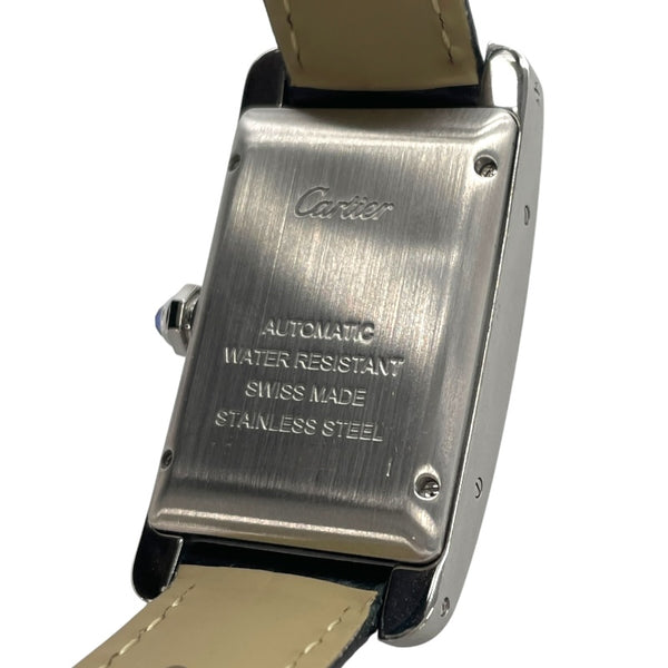 カルティエ Cartier タンクアメリカンMM WSTA0017 シルバー SS 自動巻き メンズ 腕時計