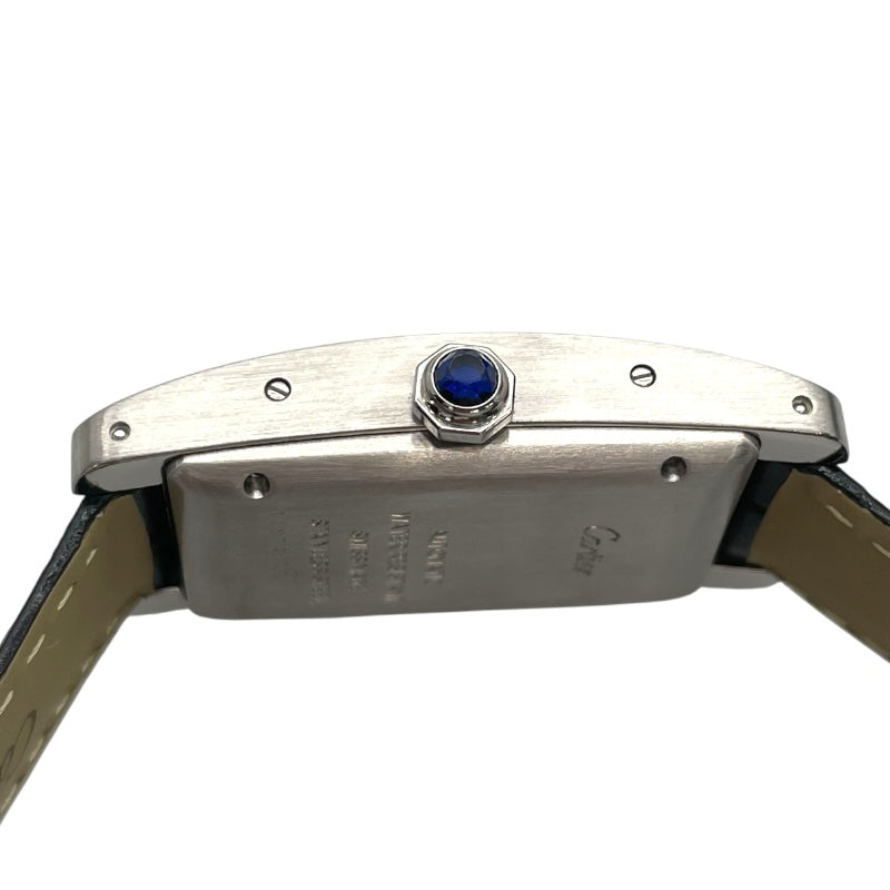 カルティエ Cartier タンクアメリカンMM WSTA0017 シルバー SS 自動巻き メンズ 腕時計