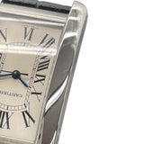 カルティエ Cartier タンクアメリカンMM WSTA0017 シルバー SS 自動巻き メンズ 腕時計
