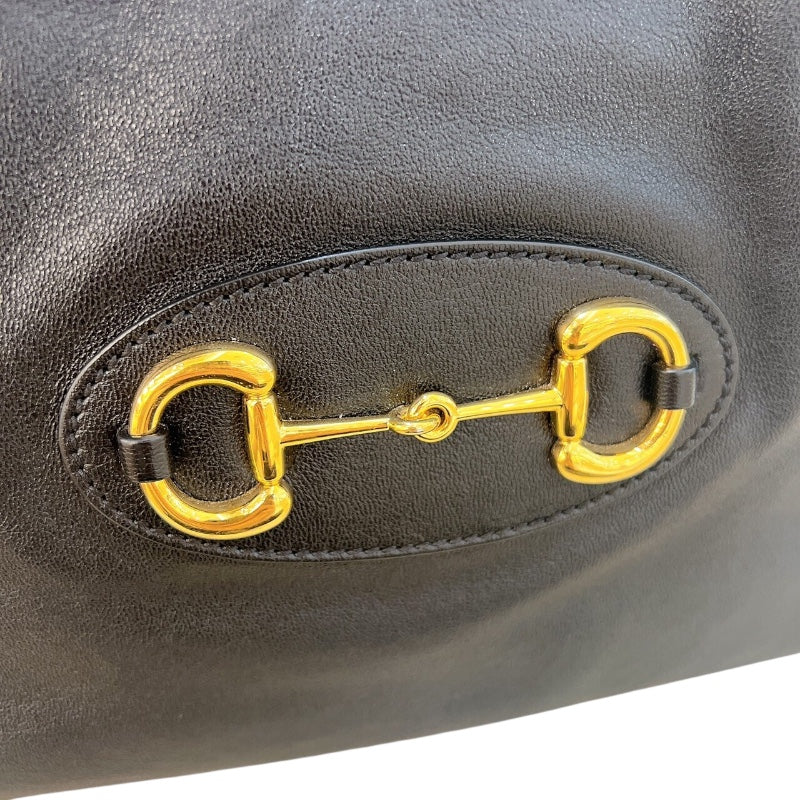 グッチ GUCCI ホースビット 1955 トートバッグ 623694 ブラック/ゴールド金具 レザー レディース トートバッグ