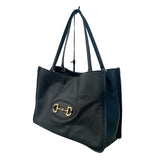 グッチ GUCCI ホースビット 1955 トートバッグ 623694 ブラック/ゴールド金具 レザー レディース トートバッグ