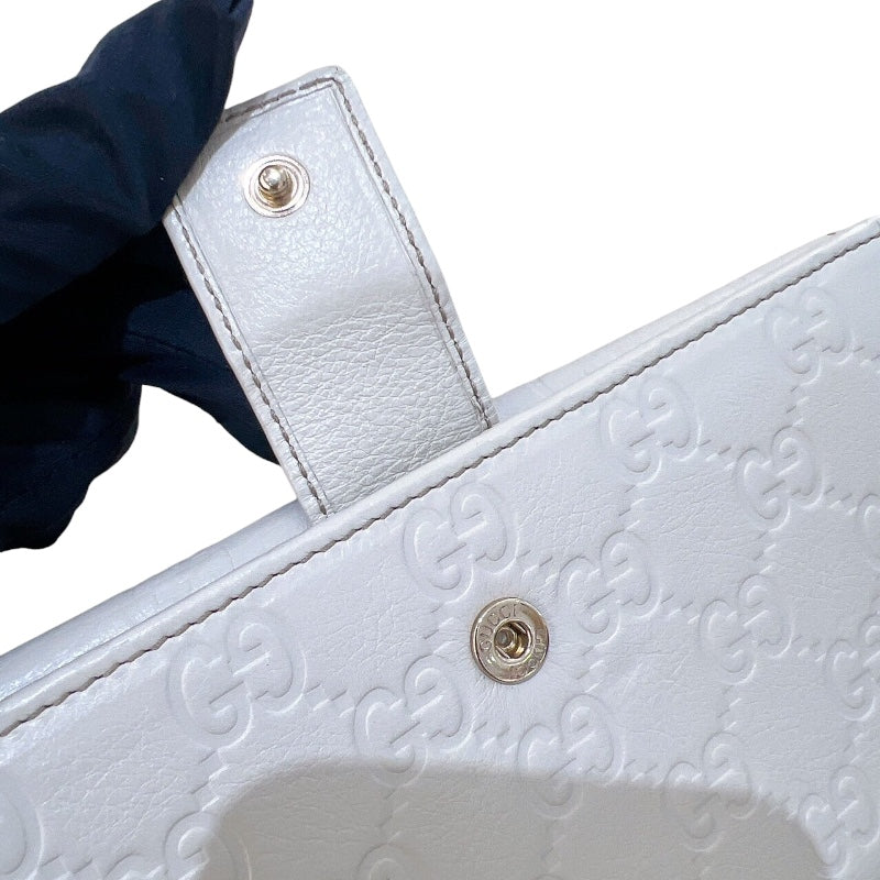 グッチ GUCCI グッチシマ Wホックロングウォレット 212104 アイボリー　GD金具 グッチシマ ユニセックス 長財布