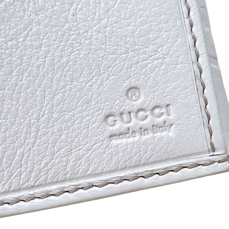 グッチ GUCCI グッチシマ Wホックロングウォレット 212104 アイボリー　GD金具 グッチシマ ユニセックス 長財布