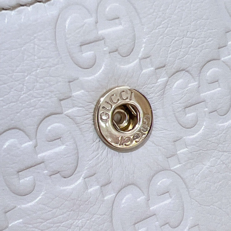 グッチ GUCCI グッチシマ Wホックロングウォレット 212104 アイボリー　GD金具 グッチシマ ユニセックス 長財布