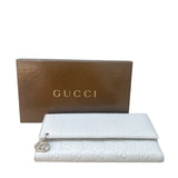 グッチ GUCCI グッチシマ Wホックロングウォレット 212104 アイボリー　GD金具 グッチシマ ユニセックス 長財布