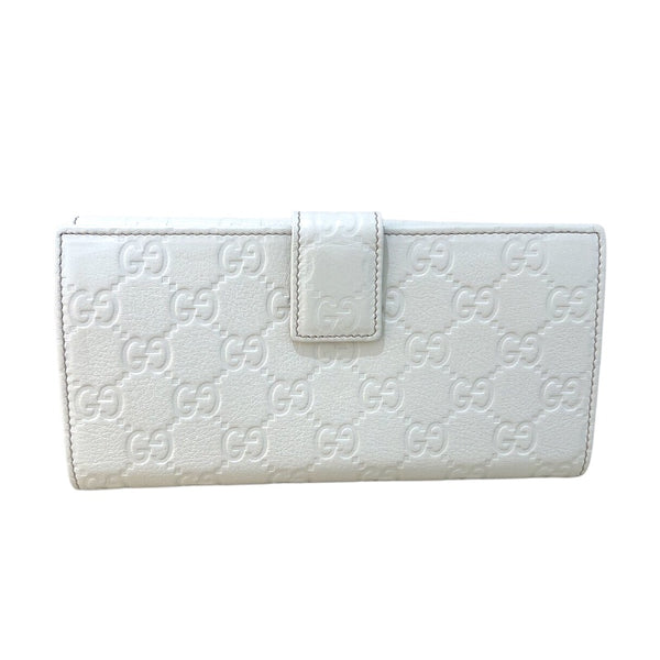 グッチ GUCCI グッチシマ Wホックロングウォレット 212104 アイボリー　GD金具 グッチシマ ユニセックス 長財布
