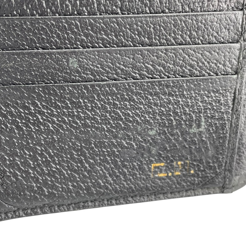 グッチ GUCCI GGマーモント 二つ折り財布 428725 ブラック レザー メンズ 二つ折り財布