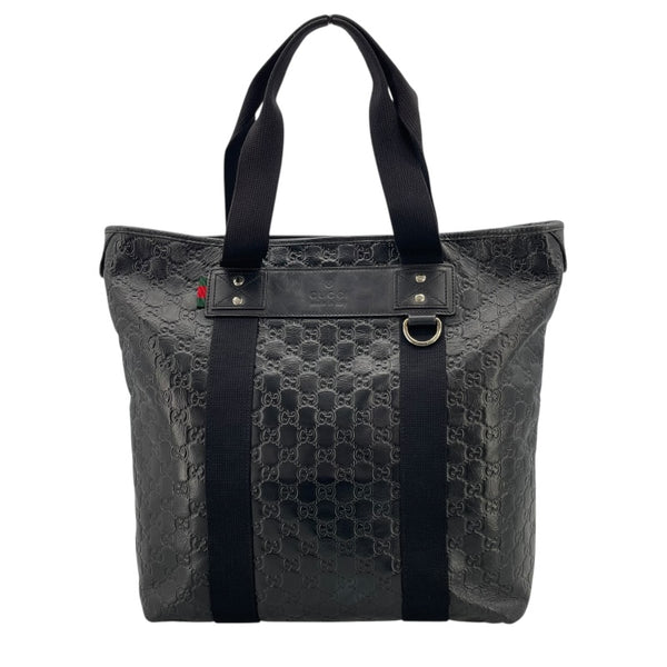 GUCCI【美品】トートバッグ 黒 グッチ 268175 シマレザー メンズ グッチ GUCCI グッチシマ トートバッグ 268175 ブラック グッチシマ