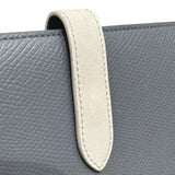 セリーヌ CELINE ラージストラップウォレット グレー・アイボリー カーフスキン レディース 長財布