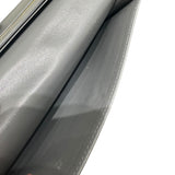 セリーヌ CELINE ラージストラップウォレット グレー・アイボリー カーフスキン レディース 長財布