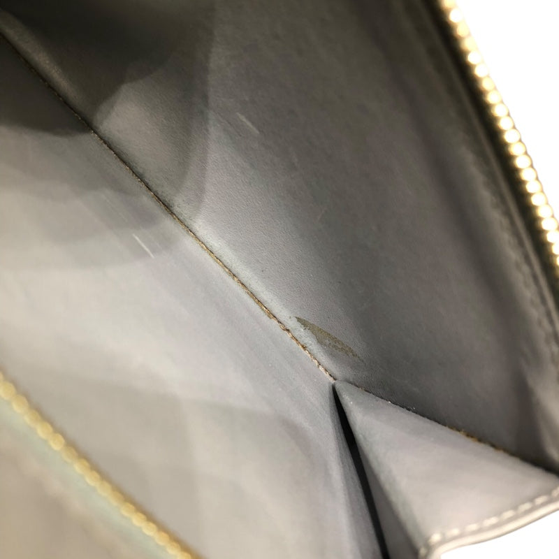 セリーヌ CELINE ラージストラップウォレット グレー・アイボリー カーフスキン レディース 長財布
