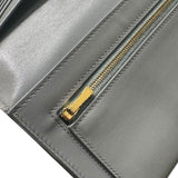 セリーヌ CELINE ラージストラップウォレット グレー・アイボリー カーフスキン レディース 長財布
