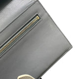 セリーヌ CELINE ラージストラップウォレット グレー・アイボリー カーフスキン レディース 長財布