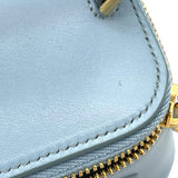 セリーヌ CELINE ミニ バニティケース キュイルトリオンフ 10J763 ライトブルー スムースカーフ レディース ショルダーバッグ