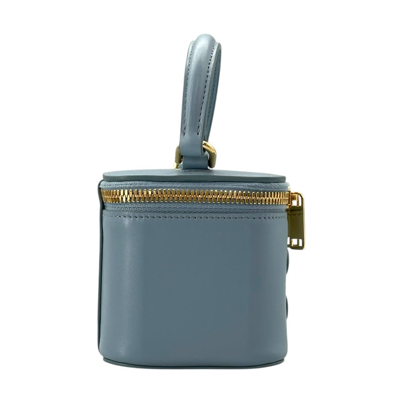 セリーヌ CELINE ミニ バニティケース キュイルトリオンフ 10J763 ライトブルー スムースカーフ レディース ショルダーバッグ