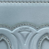 セリーヌ CELINE ミニ バニティケース キュイルトリオンフ 10J763 ライトブルー スムースカーフ レディース ショルダーバッグ